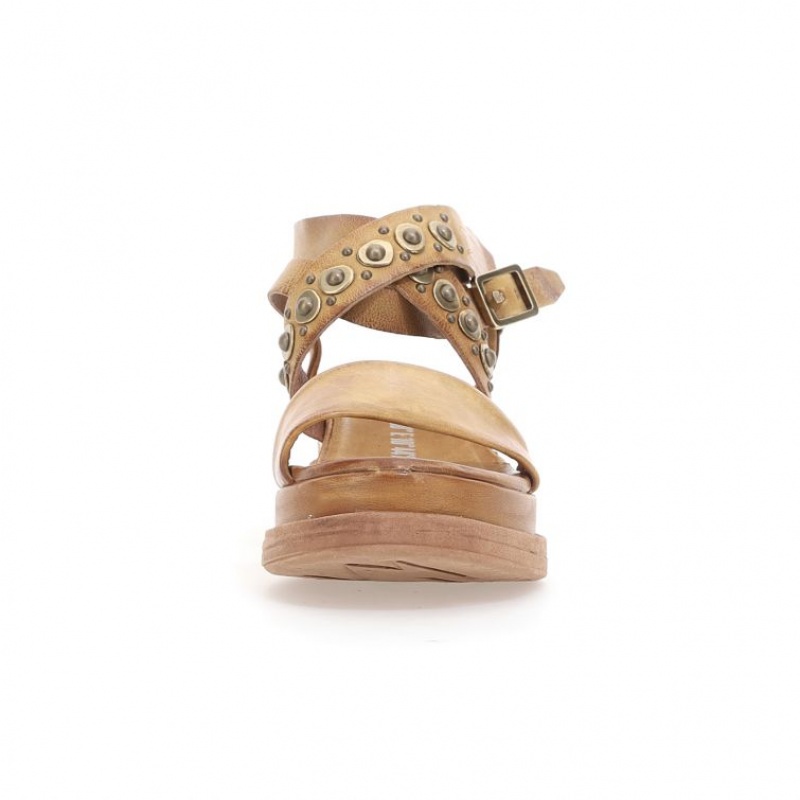 Khaki A.S.98 Ladonna Women's Sandals | CA-UOGIM-6175