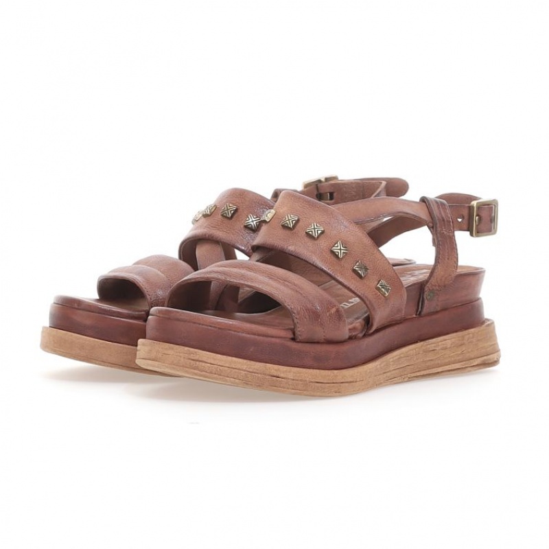 Khaki A.S.98 Lalla Women's Sandals | CA-GAFUV-0925