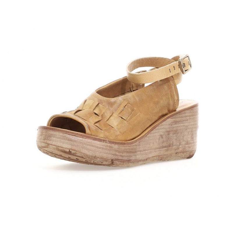 Khaki A.S.98 Nan Women's Sandals | CA-QTDFP-6389