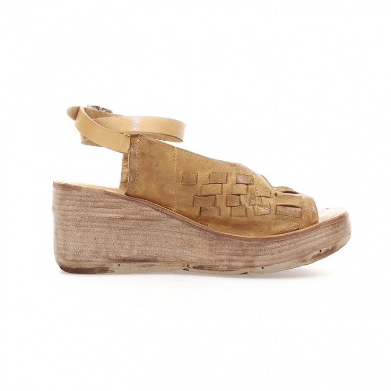 Khaki A.S.98 Nan Women's Sandals | CA-QTDFP-6389