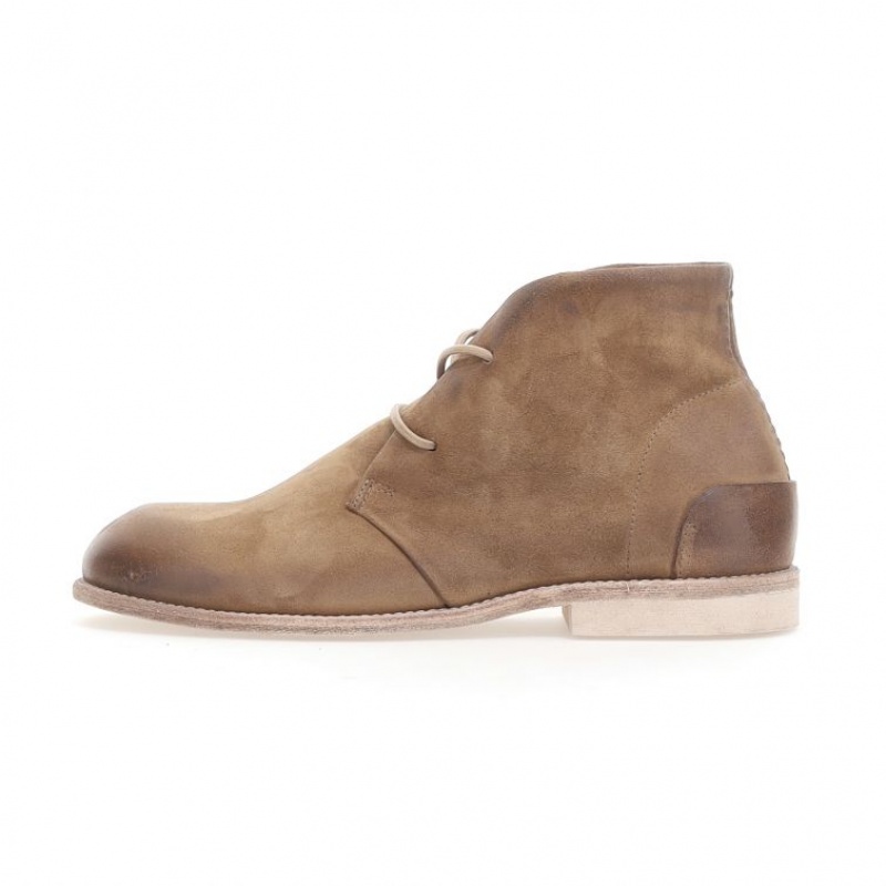 Khaki A.S.98 Oswin Men's Ankle boots | CA-FCTUL-2587