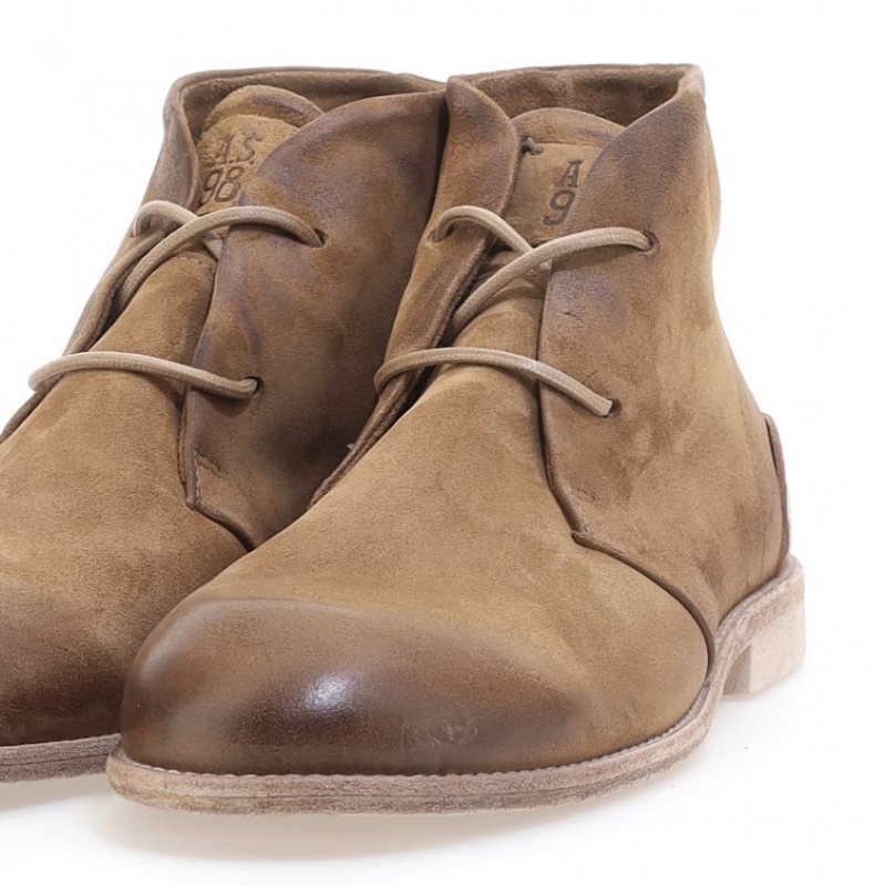 Khaki A.S.98 Oswin Men's Ankle boots | CA-FCTUL-2587