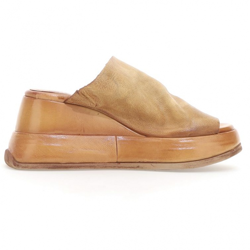 Khaki A.S.98 Rae Women's Mules | CA-SNJEM-3071