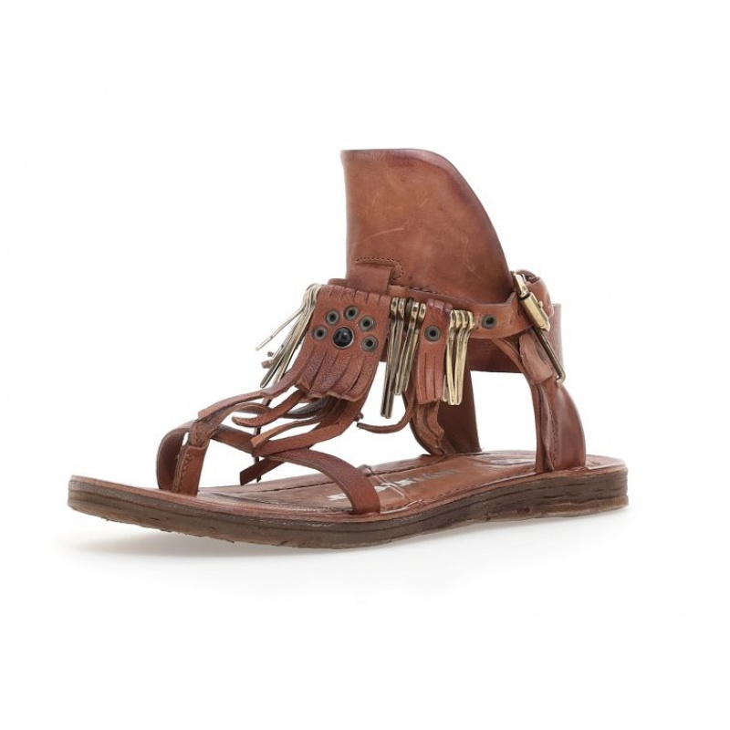 Khaki A.S.98 Reina Women's Sandals | CA-OUFYK-7519