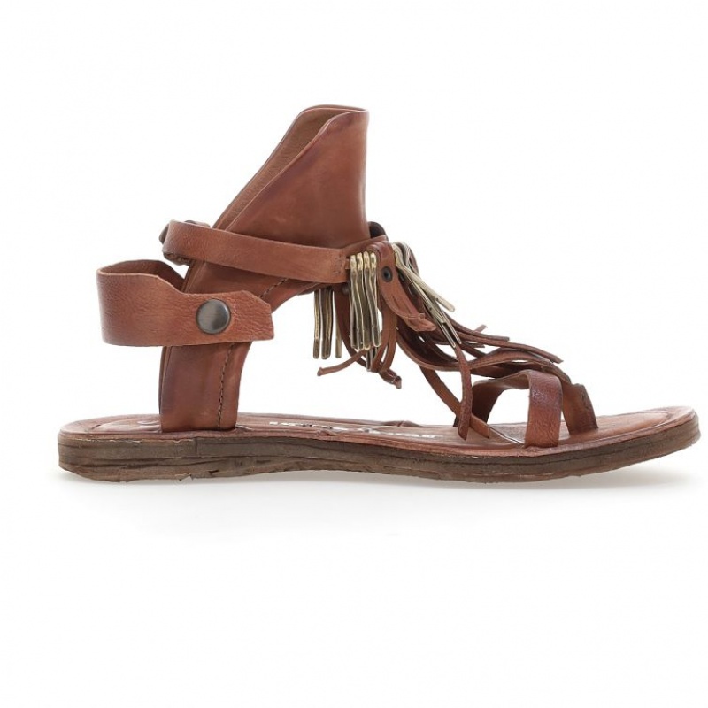 Khaki A.S.98 Reina Women's Sandals | CA-OUFYK-7519