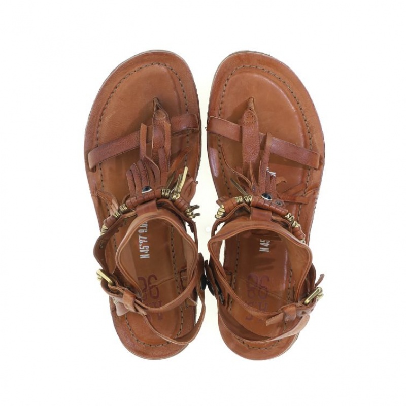 Khaki A.S.98 Reina Women's Sandals | CA-OUFYK-7519