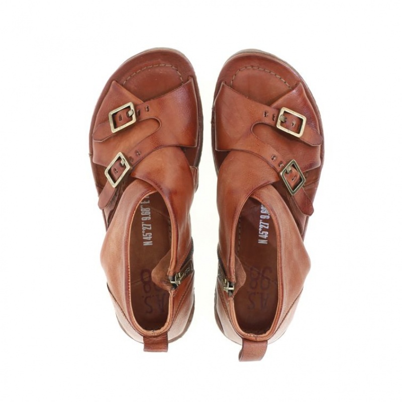 Khaki A.S.98 Ruth Women's Sandals | CA-GSUWO-9682