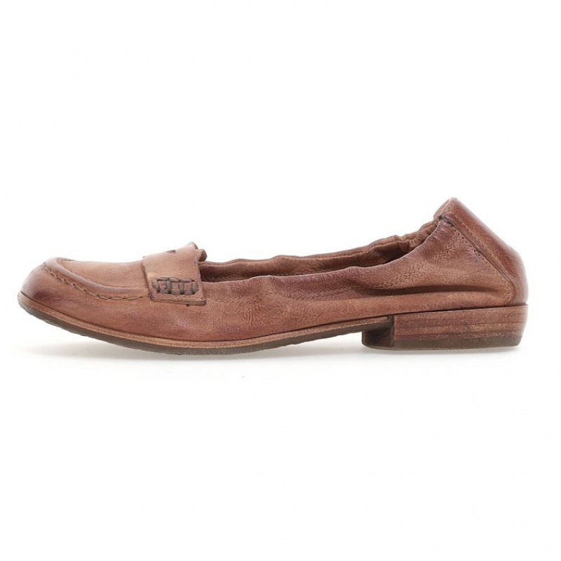 Khaki A.S.98 Zavia Women's flat shoes | CA-AFPXE-2093