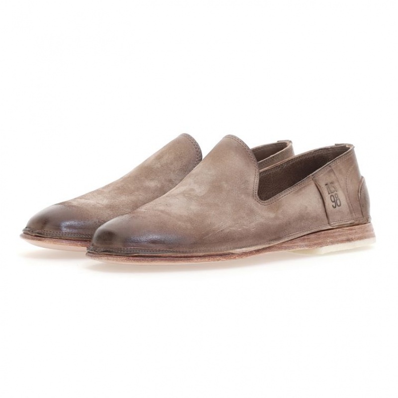 Light Brown A.S.98 Alberic Men's flat shoes | CA-YLBGM-0987