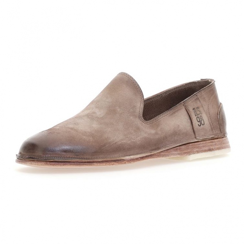 Light Brown A.S.98 Alberic Men's flat shoes | CA-YLBGM-0987