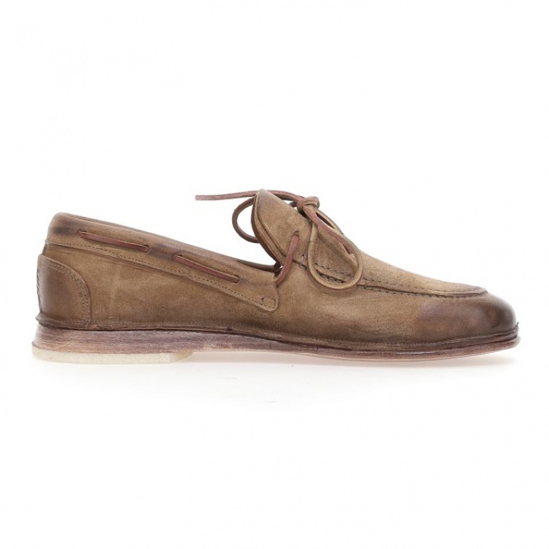 Light Brown A.S.98 Aldous Men's flat shoes | CA-HKUES-9068