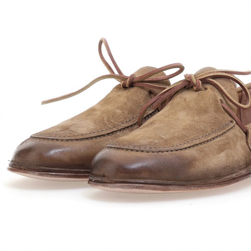 Light Brown A.S.98 Aldous Men's flat shoes | CA-HKUES-9068