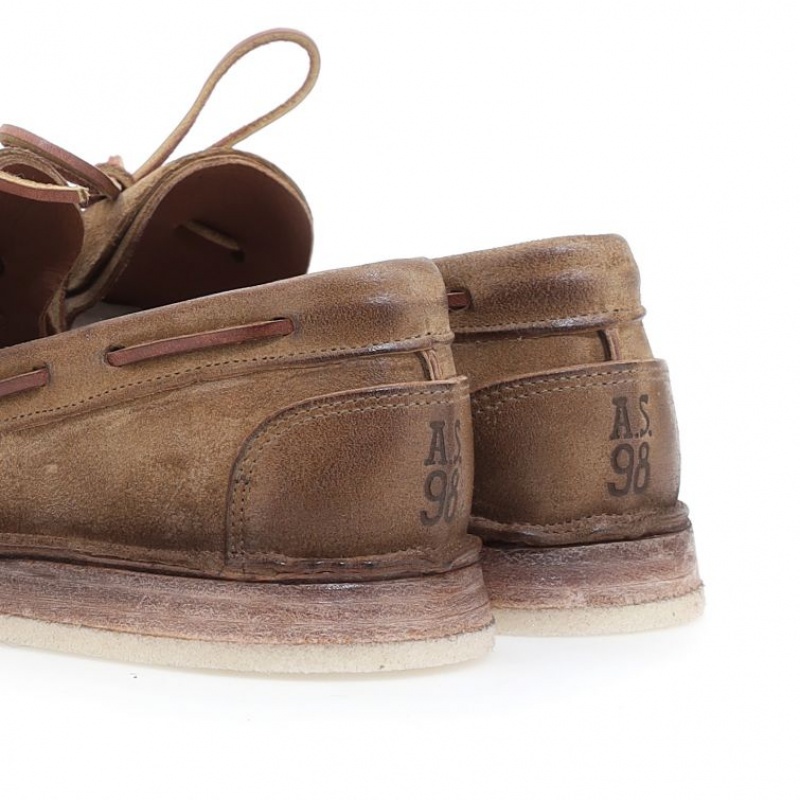 Light Brown A.S.98 Aldous Men's flat shoes | CA-HKUES-9068