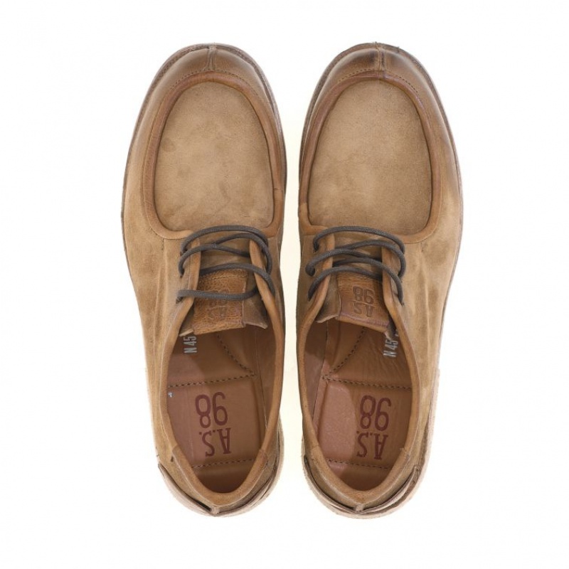 Light Brown A.S.98 Alf Men's flat shoes | CA-YTPFO-7053