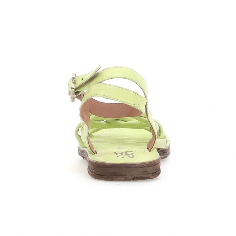 Light Green A.S.98 Rylee Women's Sandals | CA-BUGNM-9125