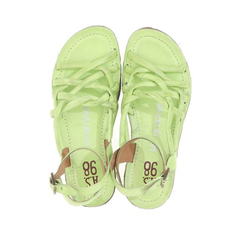 Light Green A.S.98 Rylee Women's Sandals | CA-BUGNM-9125