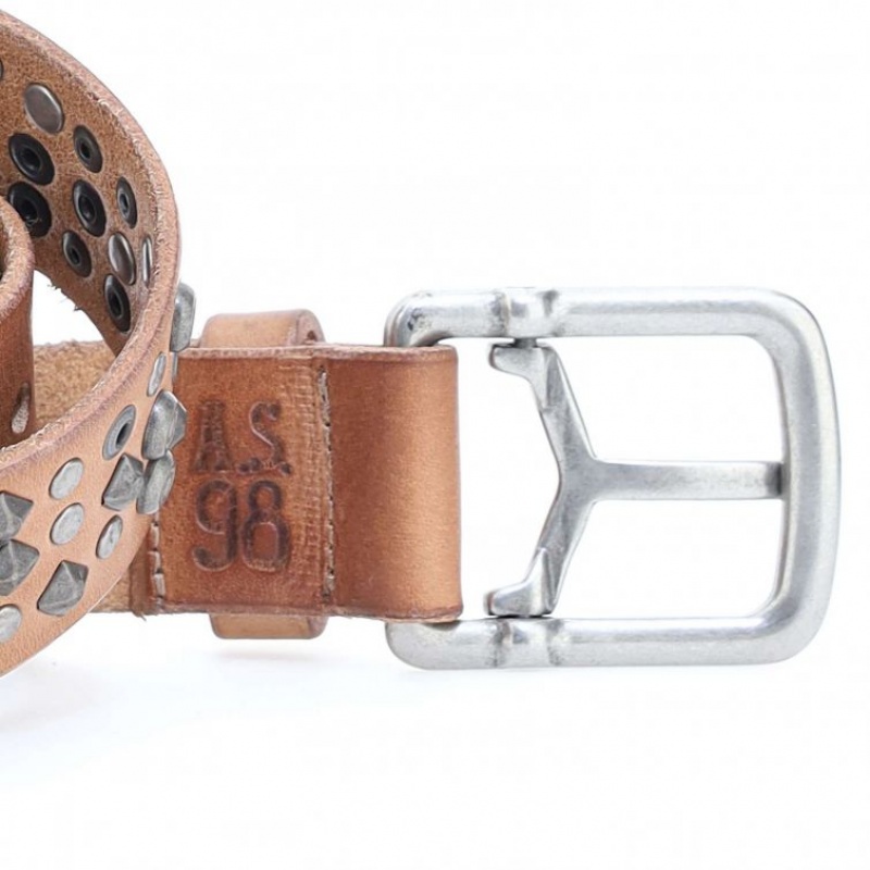 Light Khaki A.S.98 Joe Unisex Belts | CA-ZKXCT-6235