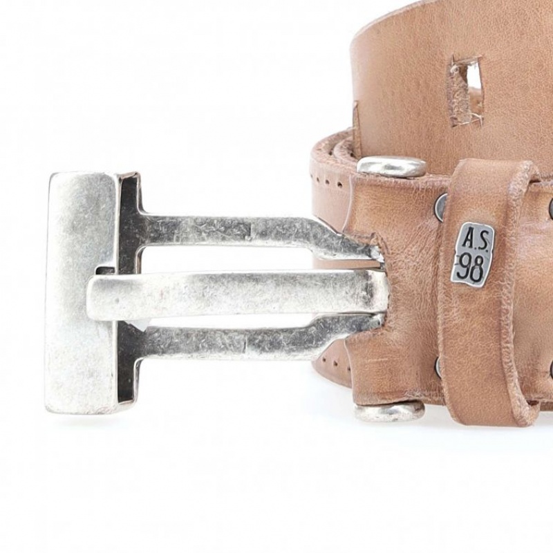 Light Khaki A.S.98 Kam Unisex Belts | CA-VTYZS-2738