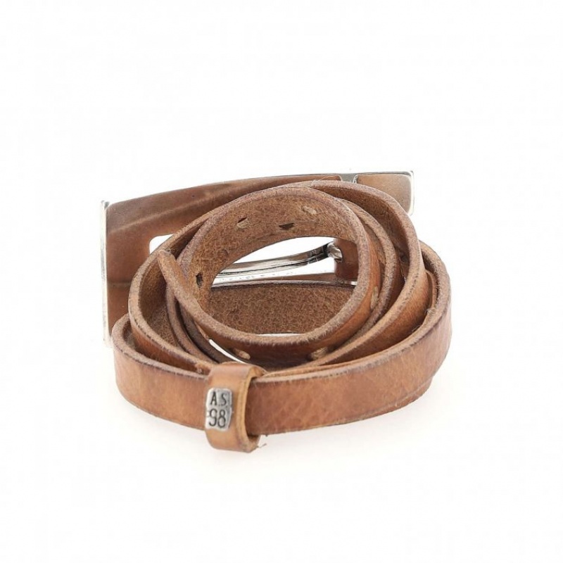 Light Khaki A.S.98 Merv Unisex Belts | CA-GPBEQ-2395