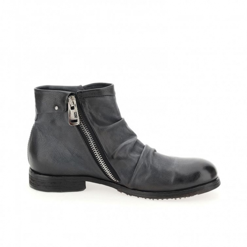 Navy A.S.98 Clash 401216 Men's Ankle boots | CA-ZHCIX-7216