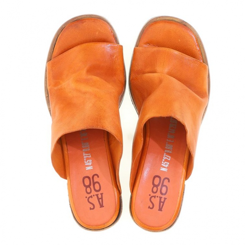 Orange A.S.98 Aleesha Women's Sandals | CA-WEKCT-4362