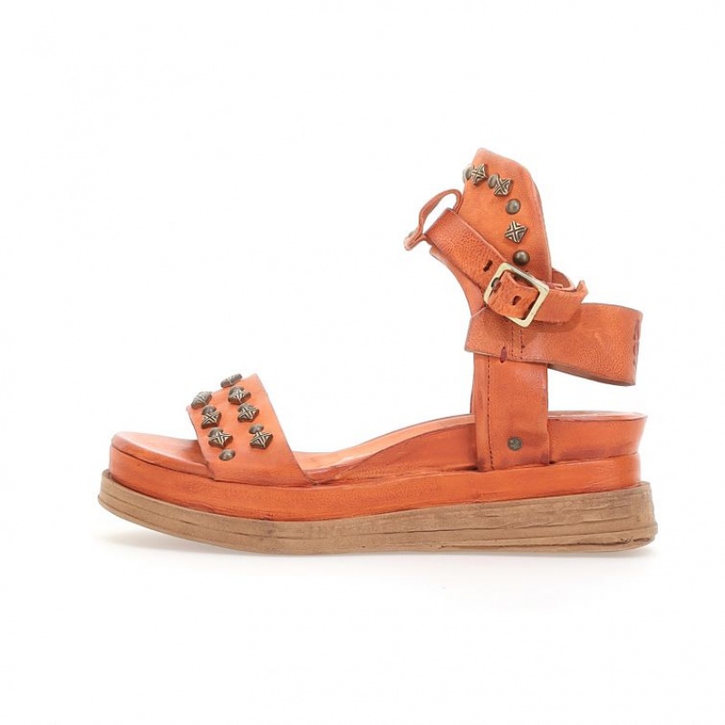 Orange A.S.98 Leta Women's Sandals | CA-MEKBD-5817