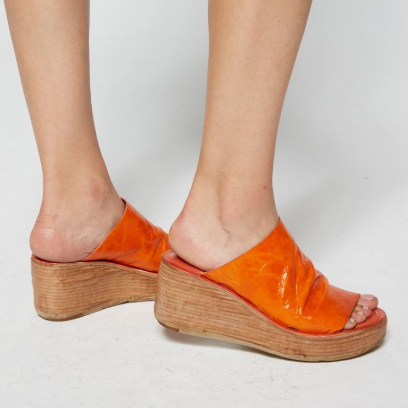 Orange A.S.98 Nanette Women's Sandals | CA-HCKMD-7523