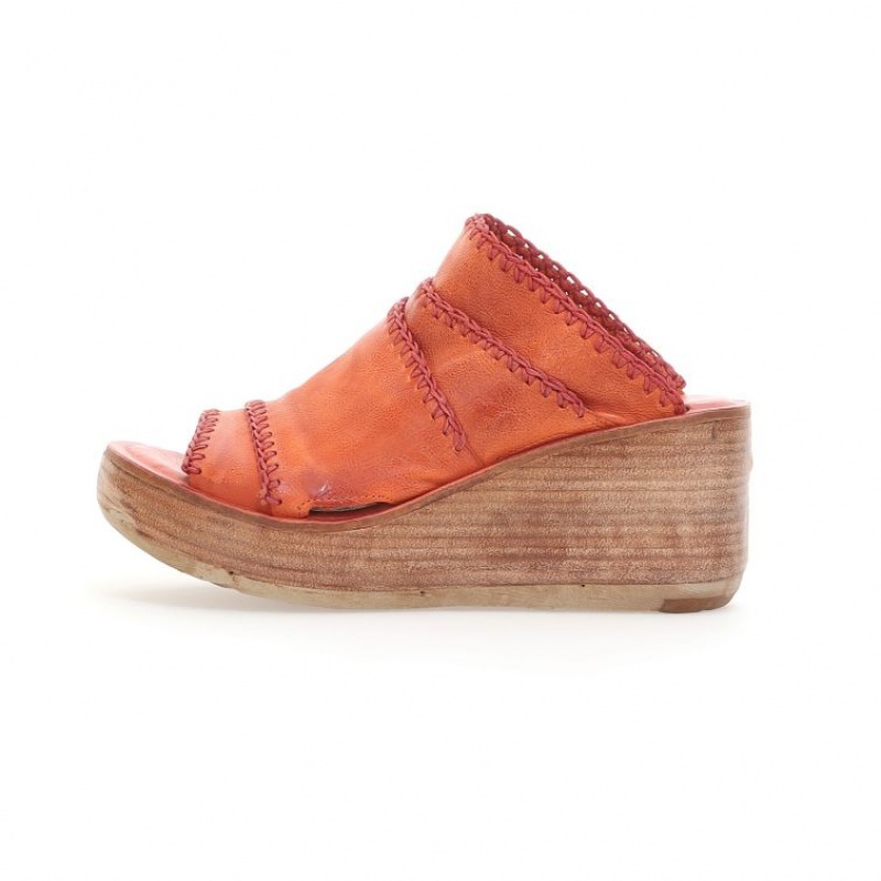 Orange A.S.98 Nivek Women's Sandals | CA-QIFDA-7423