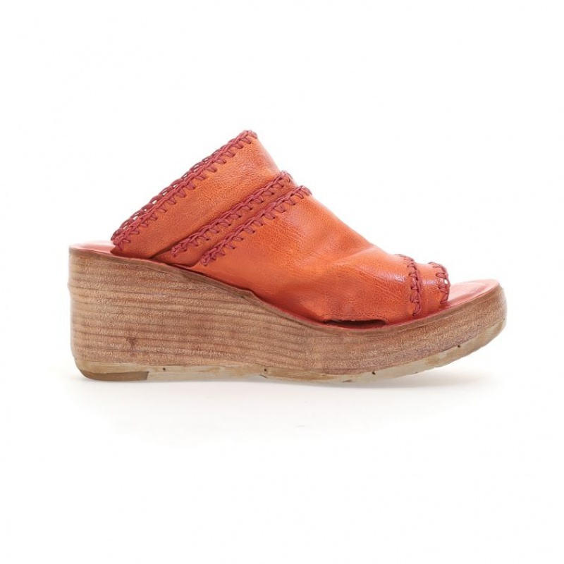 Orange A.S.98 Nivek Women's Sandals | CA-QIFDA-7423