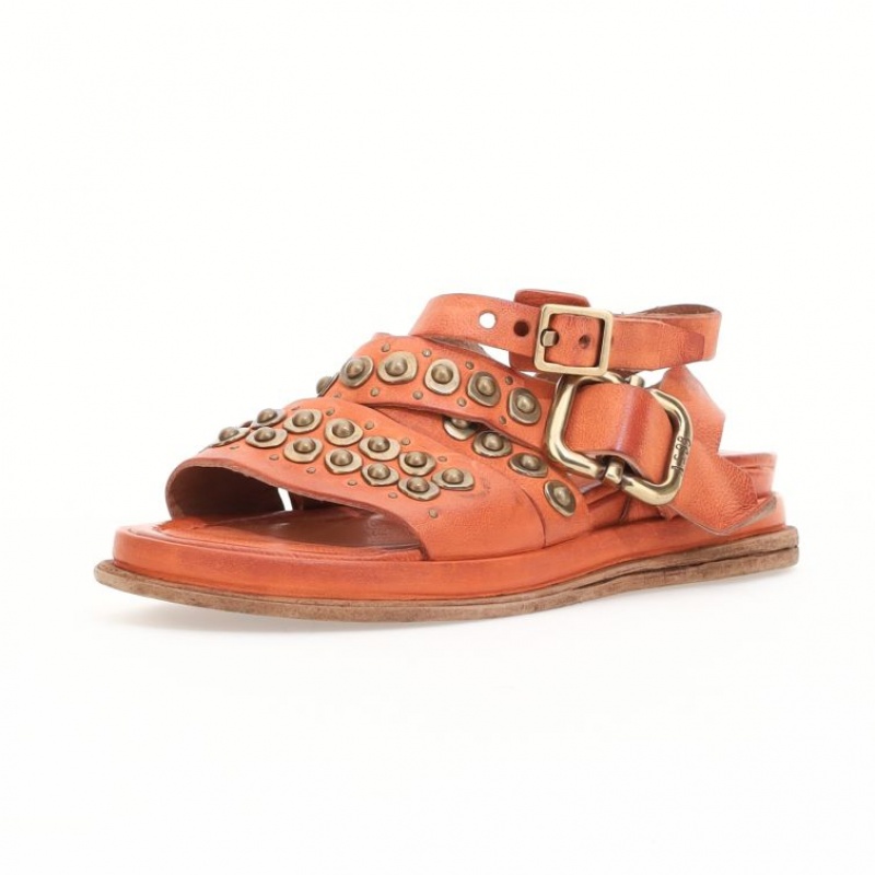 Orange A.S.98 Savanna Women's Sandals | CA-KOGYN-3410