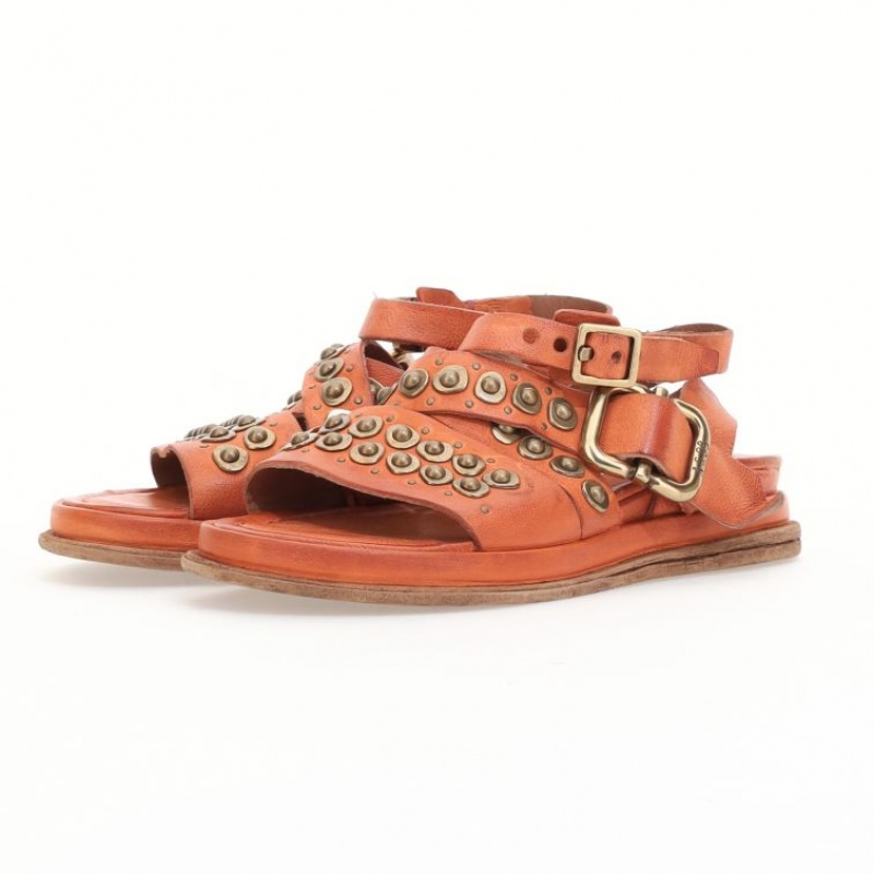 Orange A.S.98 Savanna Women\'s Sandals | CA-KOGYN-3410