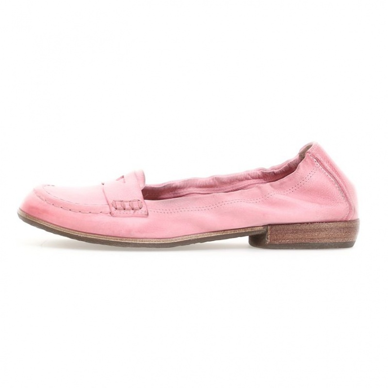 Pink A.S.98 Zavia Women's flat shoes | CA-GFSYZ-2079