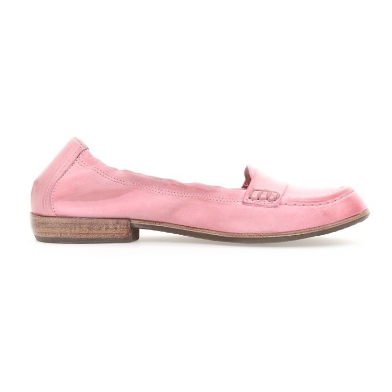 Pink A.S.98 Zavia Women's flat shoes | CA-GFSYZ-2079