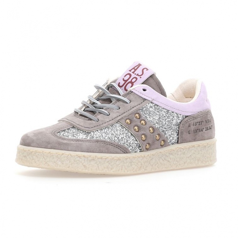 Purple / Grey A.S.98 Roxy Women's Sneakers | CA-XGPRC-9047