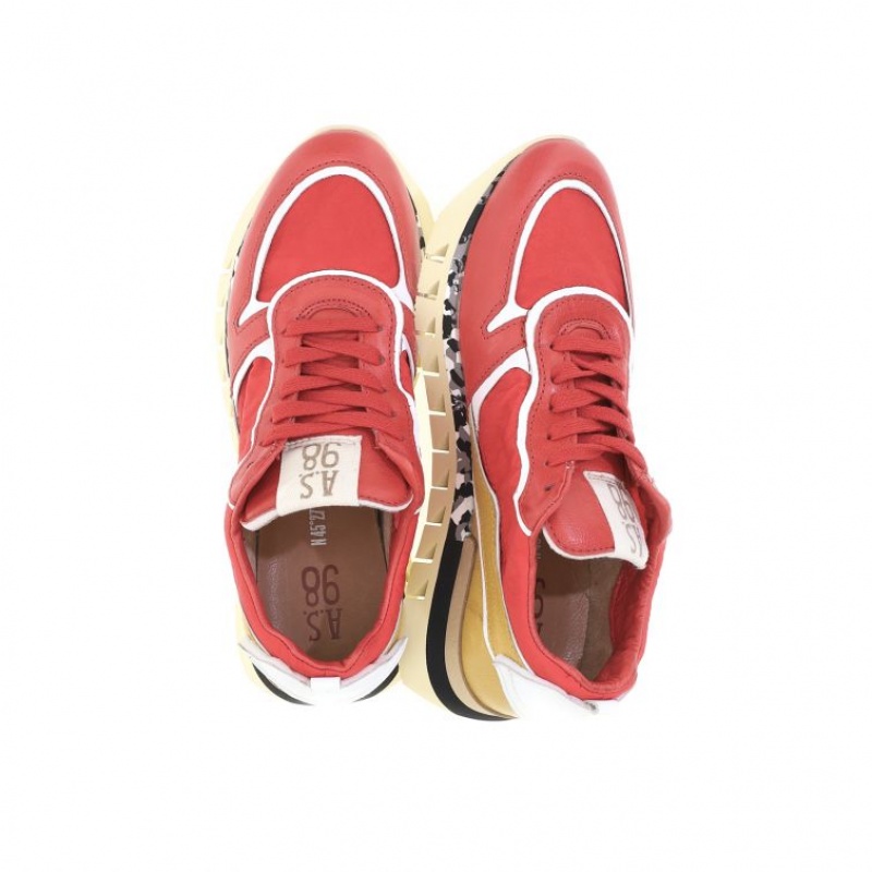 Red A.S.98 Julian Men's Sneakers | CA-ROYPZ-9058