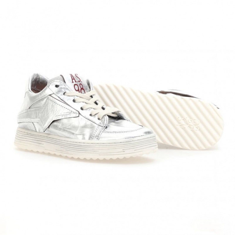 Silver A.S.98 Adria Women's Sneakers | CA-ISUKB-5342