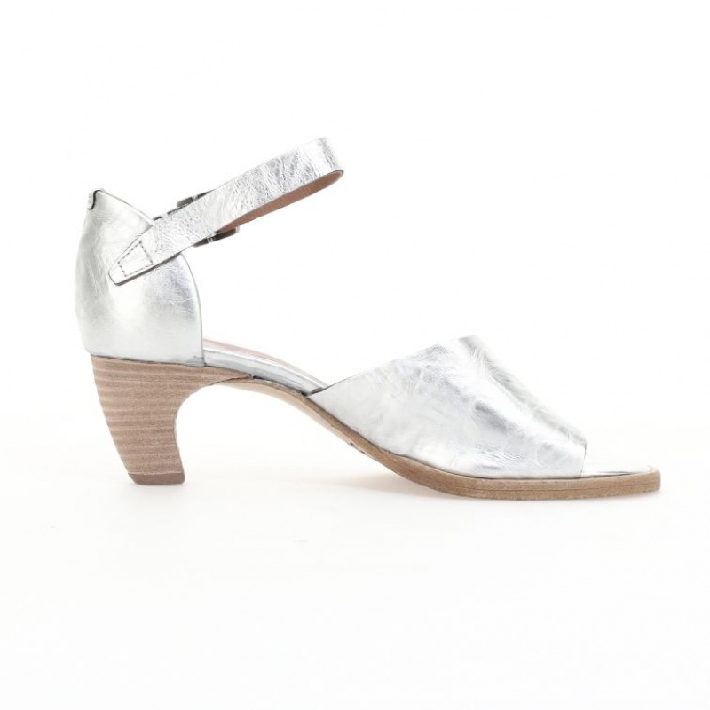 Silver A.S.98 Bess Women's Sandals | CA-BLXPO-1075