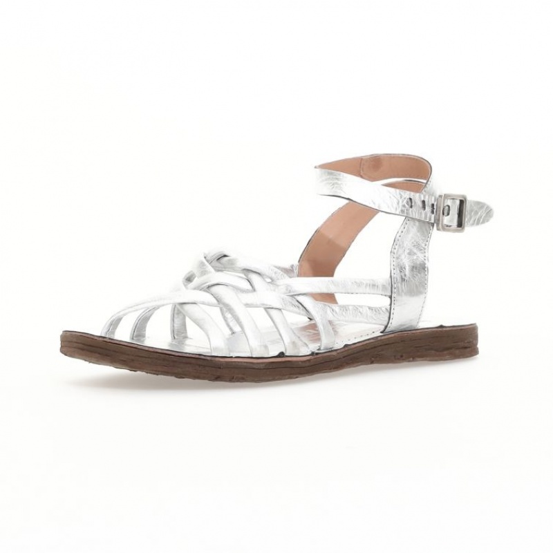 Silver A.S.98 Rylee Women's Sandals | CA-DBCMH-9236