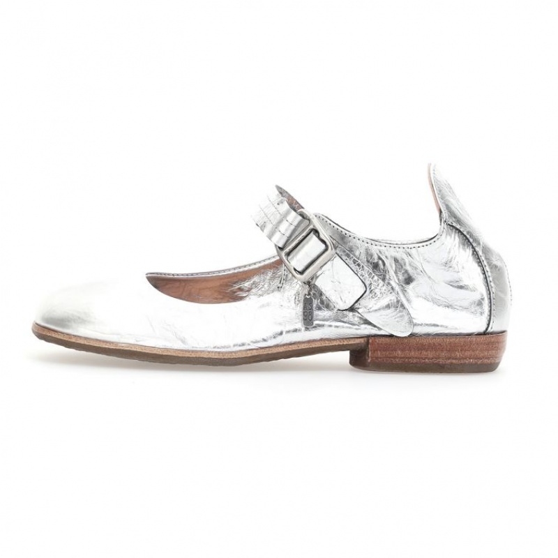 Silver A.S.98 Zowie Women's flat shoes | CA-DAQON-4670