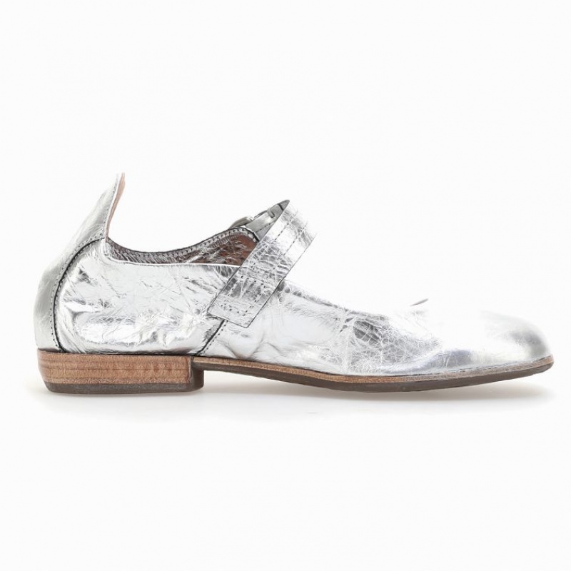 Silver A.S.98 Zowie Women's flat shoes | CA-DAQON-4670