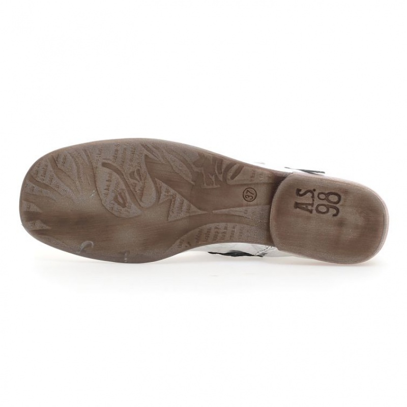 Silver A.S.98 Zowie Women's flat shoes | CA-DAQON-4670