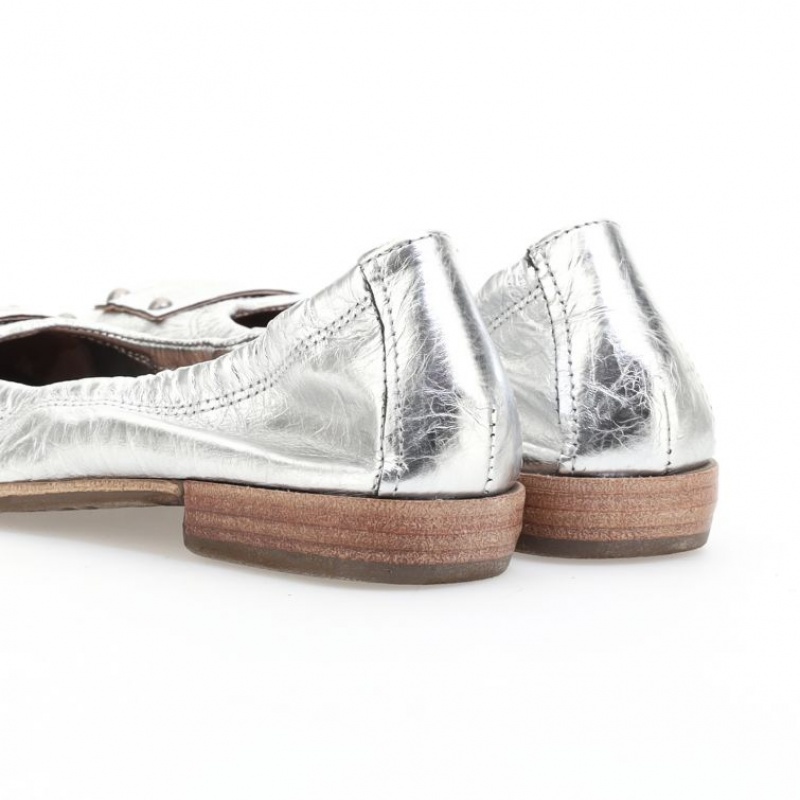 Silver A.S.98 Zula Women's flat shoes | CA-GTWMX-3891