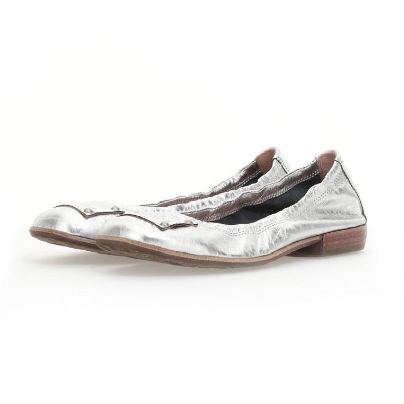 Silver A.S.98 Zula Women\'s flat shoes | CA-GTWMX-3891