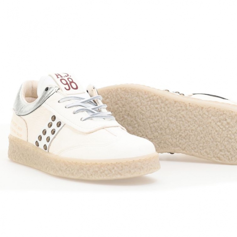 White A.S.98 Roxy Women's Sneakers | CA-JEAIP-6312