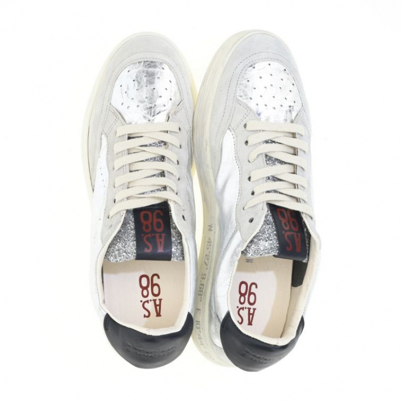 White A.S.98 Yorik Men's Sneakers | CA-SMABI-6148