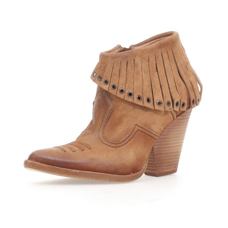 Yellow A.S.98 Brigit Women's Ankle boots | CA-KJROH-8951